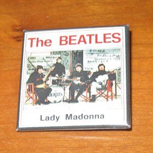 The Beatles Lady Madonna Button 2008 Apple Beatles Souvenir